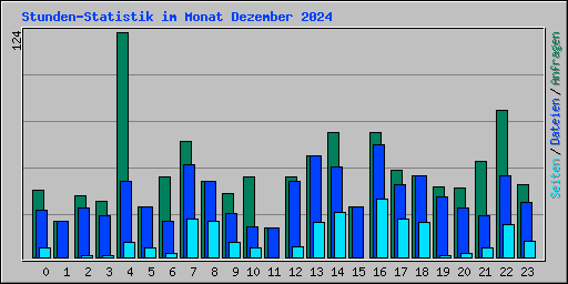 Stunden-Statistik im Monat Dezember 2024
