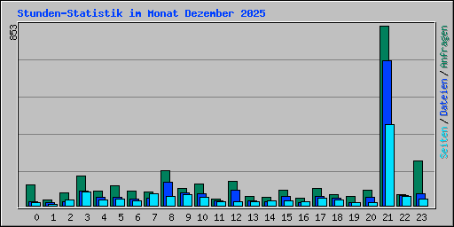 Stunden-Statistik im Monat Dezember 2025