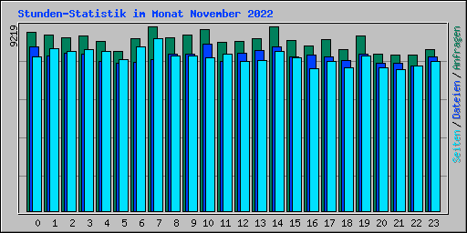 Stunden-Statistik im Monat November 2022