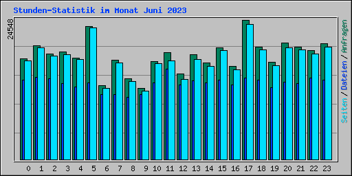 Stunden-Statistik im Monat Juni 2023