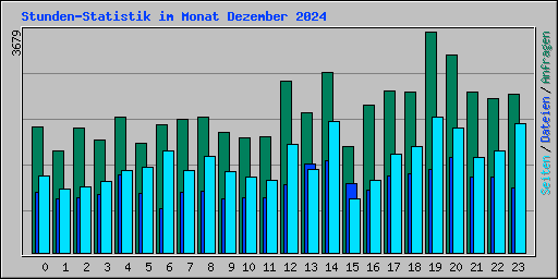 Stunden-Statistik im Monat Dezember 2024