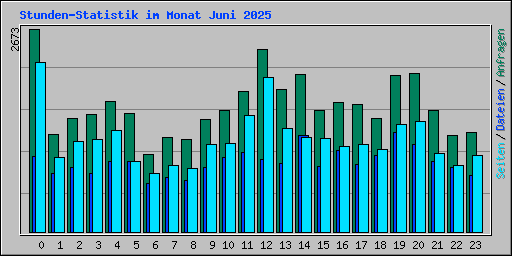 Stunden-Statistik im Monat Juni 2025