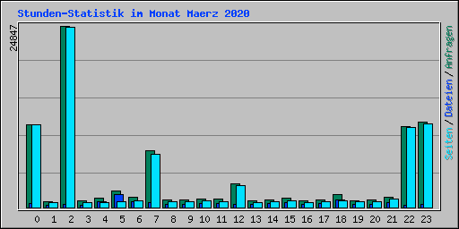 Stunden-Statistik im Monat Maerz 2020