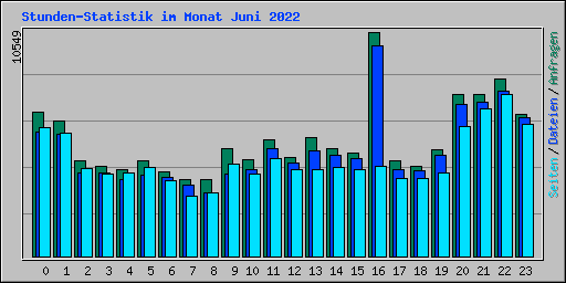 Stunden-Statistik im Monat Juni 2022